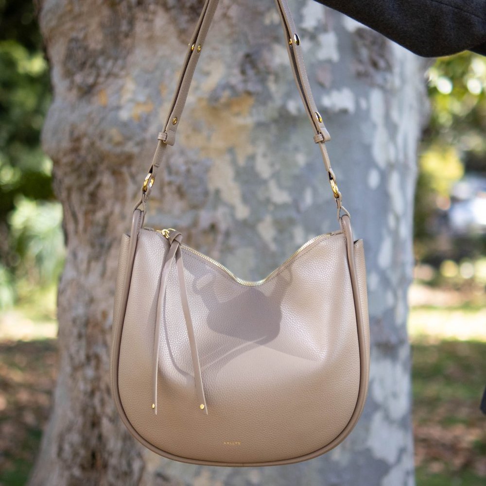 Marley Hobo in Biscotti - Genuine Pebbled Leather - Picture 12 of 13